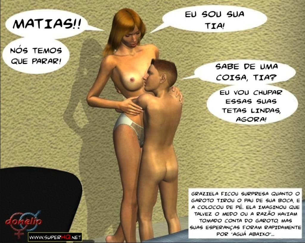 3D Hentai - Tia Graziela - Fodendo com sobrinho - Incesto