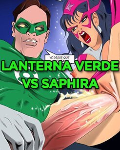 Lanterna verde VS Saphira – Cartoon Porno – Quadrinhos Eróticos