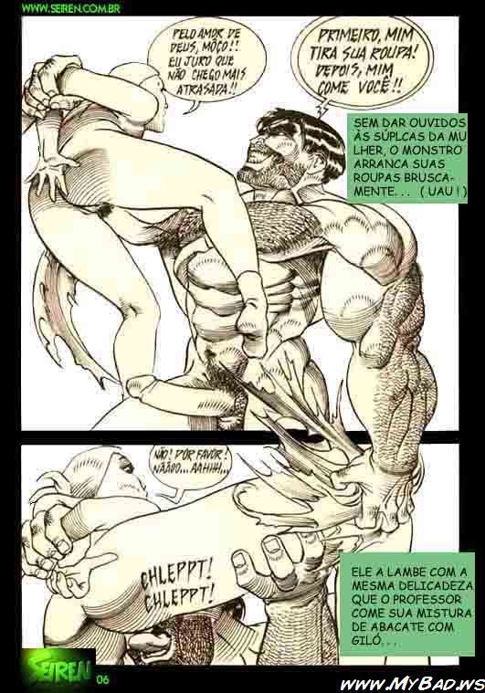 As aventuras sexuais do Incrível Hulk - Quadrinhos Porno
