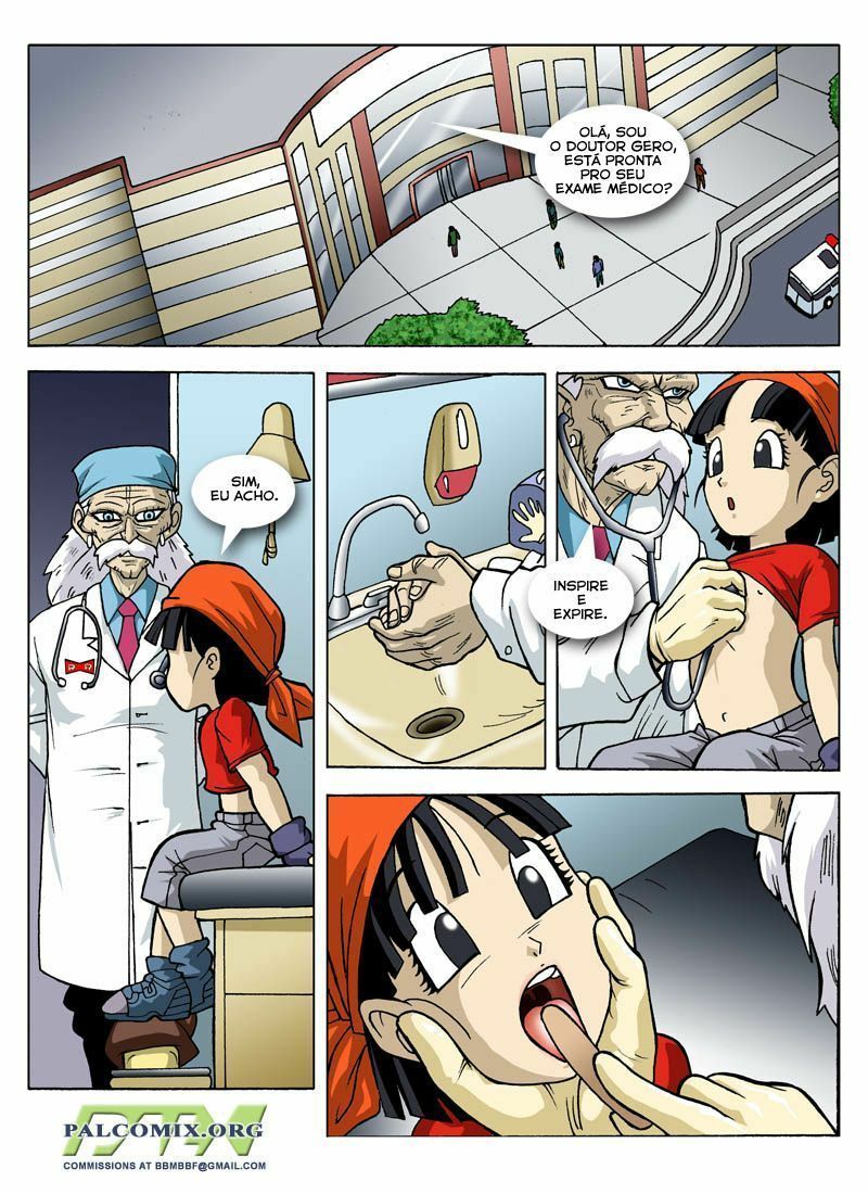 Dragon Ball Z Hentai - Pan vai ao médico e perde a virgindade