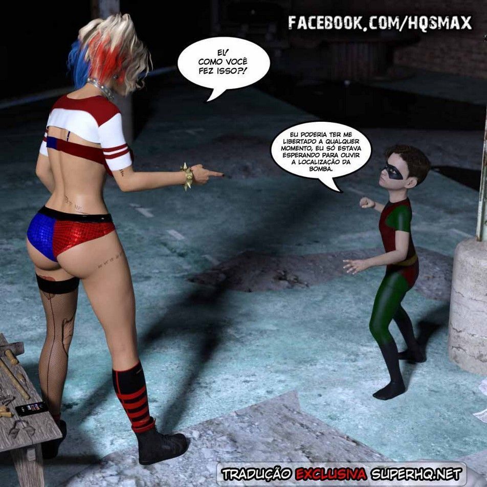Harley Quinn e Robin – Mad Shota Love - Sexo com o novinho