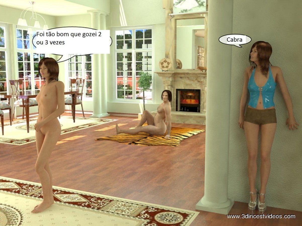 Hentai 3D - Incesto Pai fode as duas filhas - Contos Eróticos