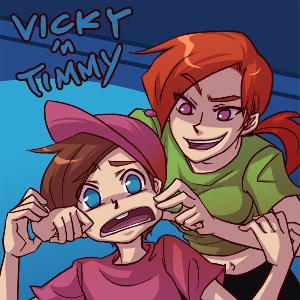 HQ de Sexo - Os Padrinhos Mágicos - Timmy fode Vicky - Quadrinho Porno