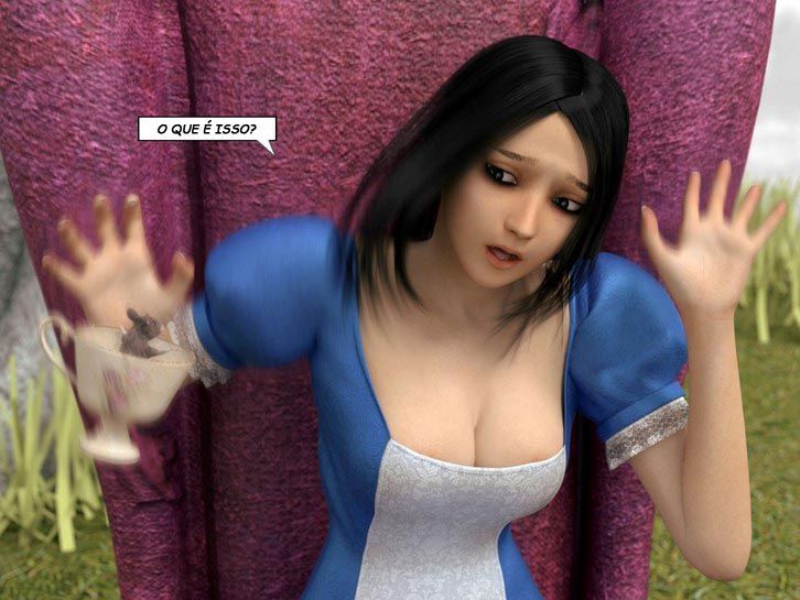 Hentai 3D - Deu a louca na Alice - Quadrinhos Porno