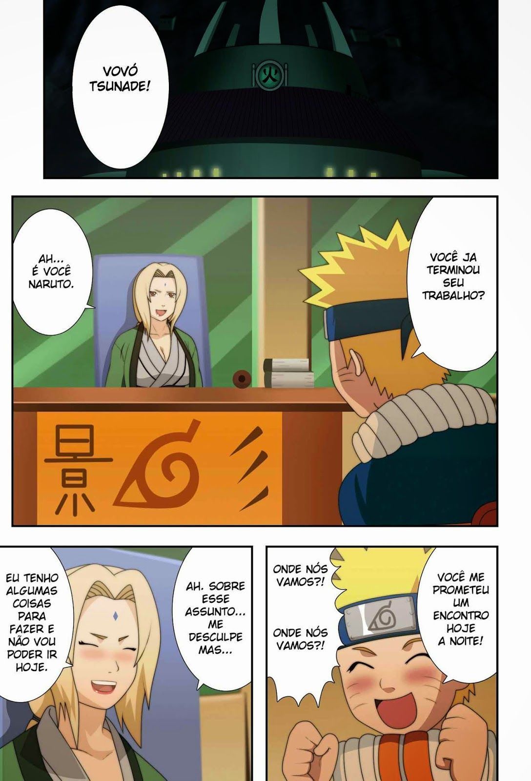 Naruto Hentai - Fodendo Tsunade - Quadrinhos Eróticos - Parte 1
