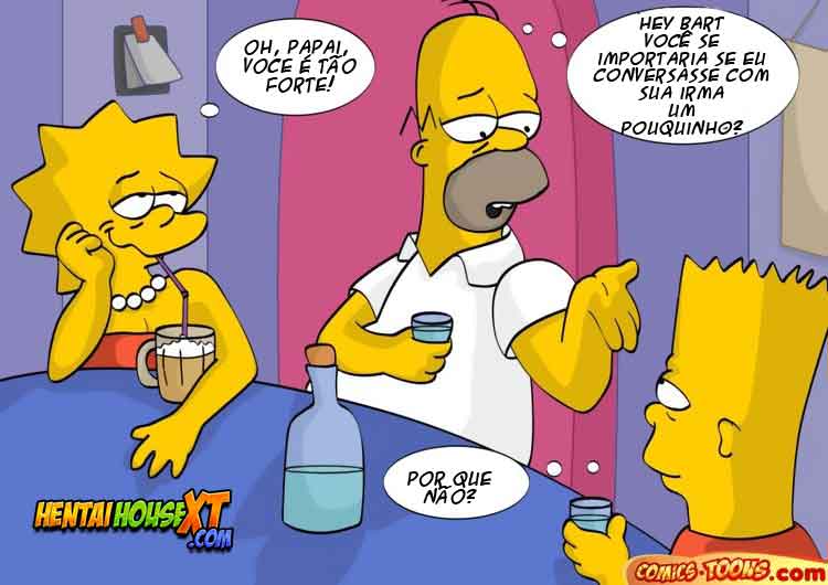 Os Simpsons Hentai - Família Bebada