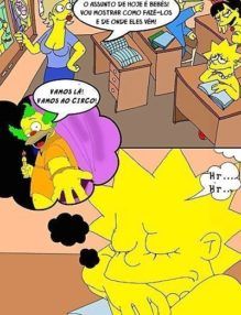 Os Simpsons porno – Suruba na escola – Quadrinho Porno