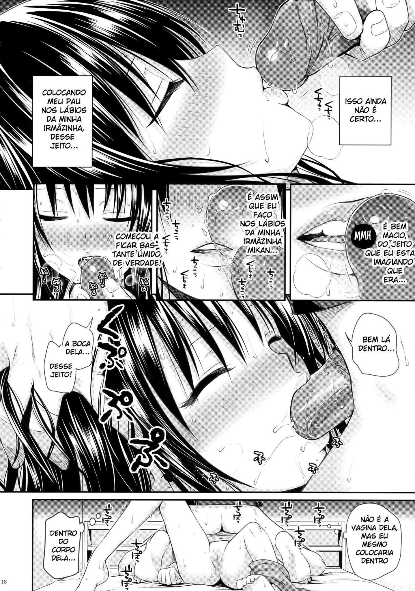 Hentai - Closet sister - Comendo a irmã pela primeira vez - Quadrinhos Incesto
