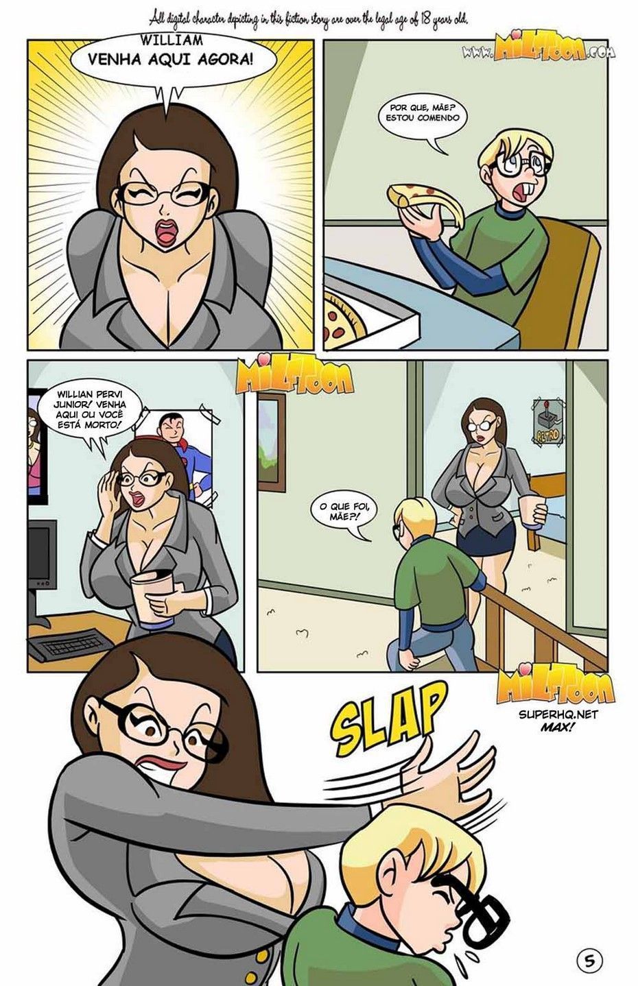Milftoon - Um sexo gostoso com minha mãe Parte 1 - Quadrinhos Incesto