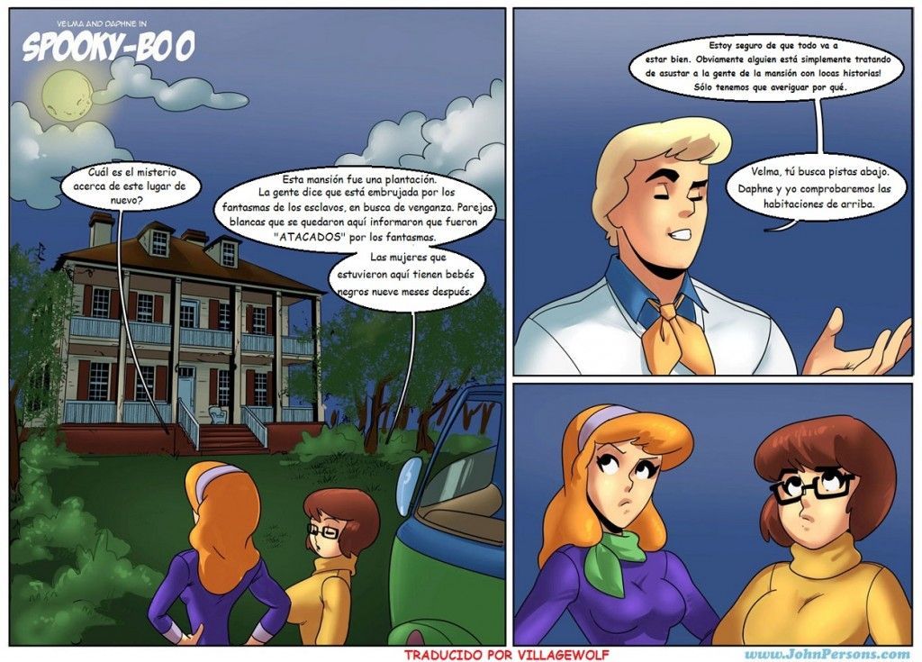 Scooby-Doo - Velma e Dafne fodendo com os negões fantasmas - Hentai
