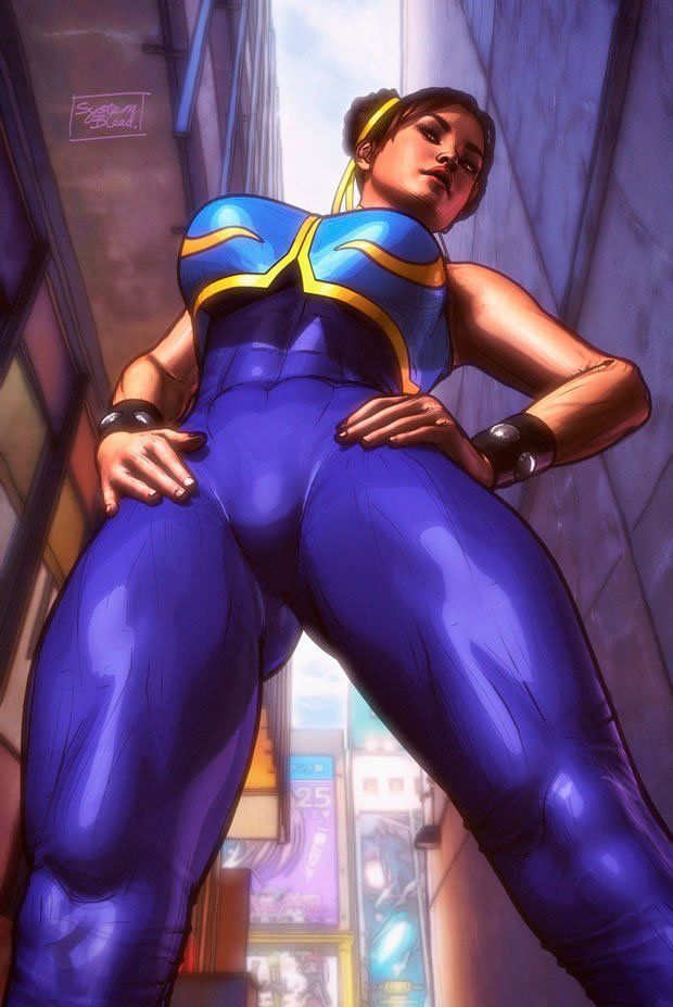 Chun Li pelada mostrando a buceta - Coletânea Porno