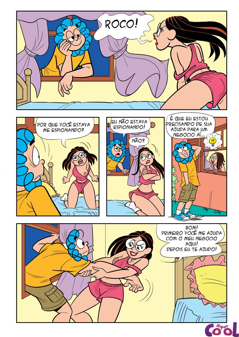Comics Porno - Ajudinha para Pina gozar