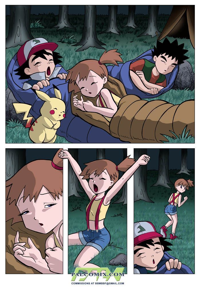 Hentai Pokemon - Misty e Jessie fazendo sexo lésbico na floresta - Quadrinho Porno