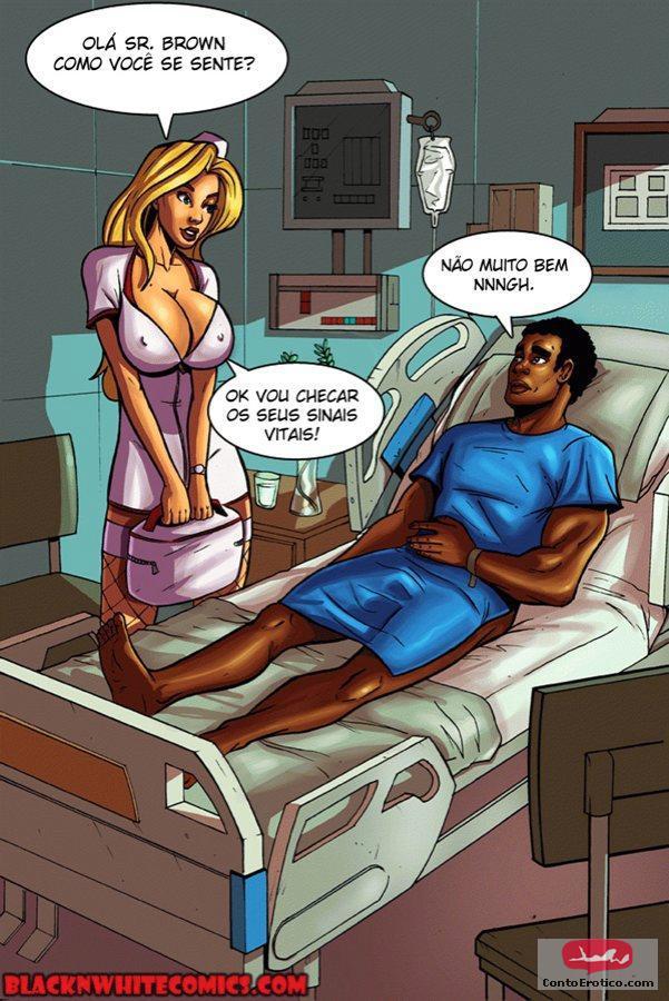 HQ Adulto - As enfermeiras gostosas do Hospital - Quadrinho Erótico