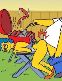Os Simpsons Hentai – Um churrasco foda com minha vizinha – Quadrinho Erótico