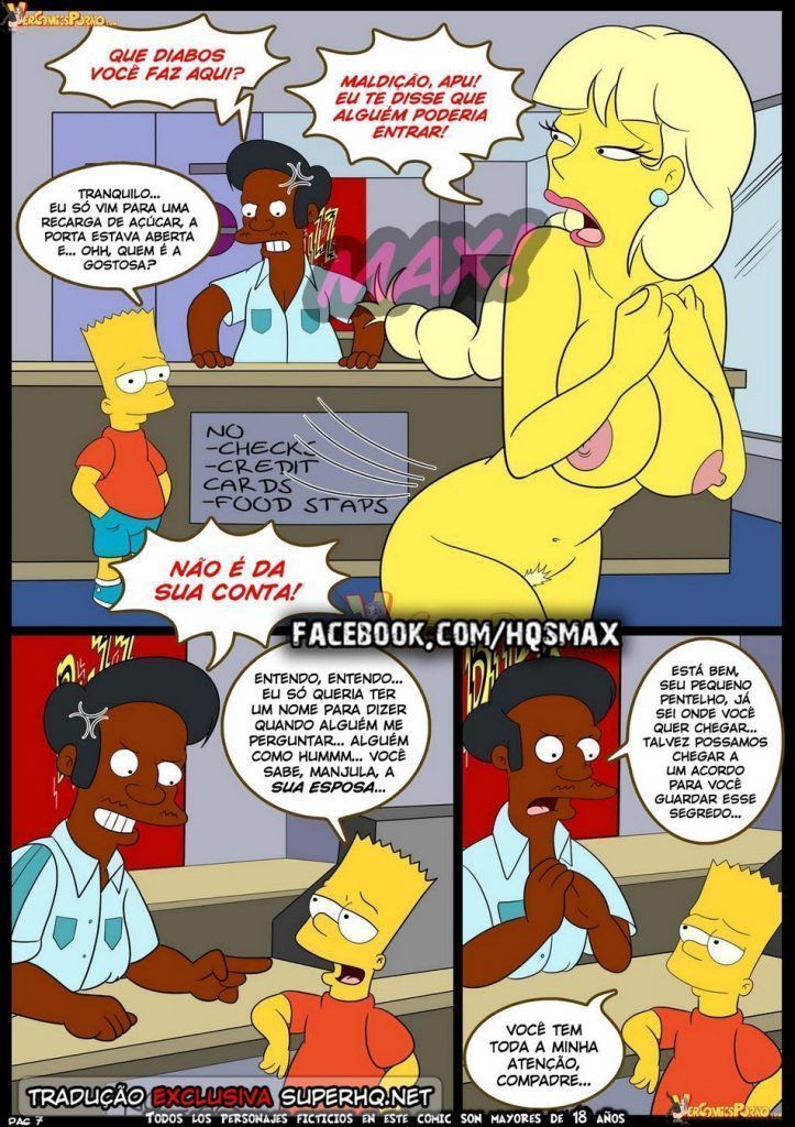 Cartoon Porno - Os Simpsons - Velhos Costumes #7 Completo - Quadrinhos Eróticos