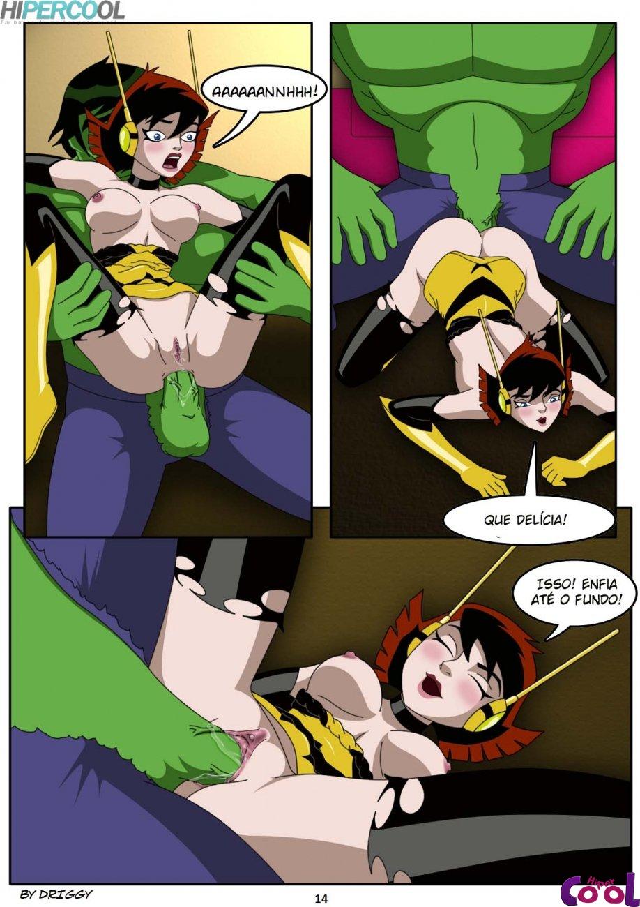 Cartoon Porno - Os vingadores Hentai - Aliviando o estresse do Hulk - Comics Porno