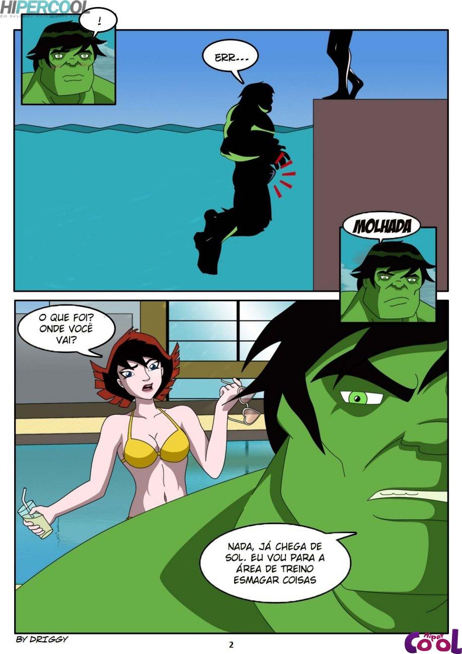Cartoon Porno - Os vingadores Hentai - Aliviando o estresse do Hulk - Comics Porno