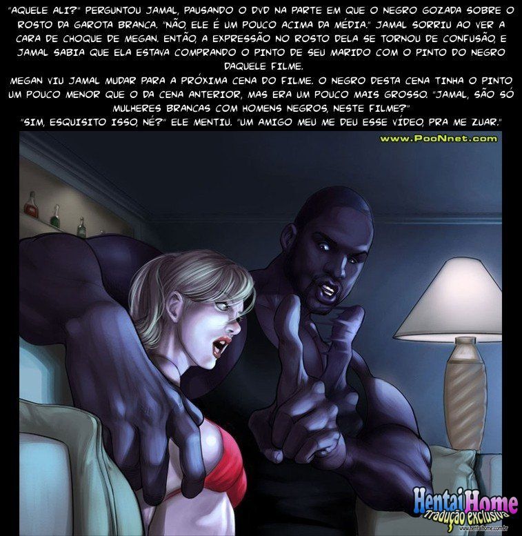 Contos Eróticos - Lições para Vizinha #1 Porno Interracial - HQ 3D