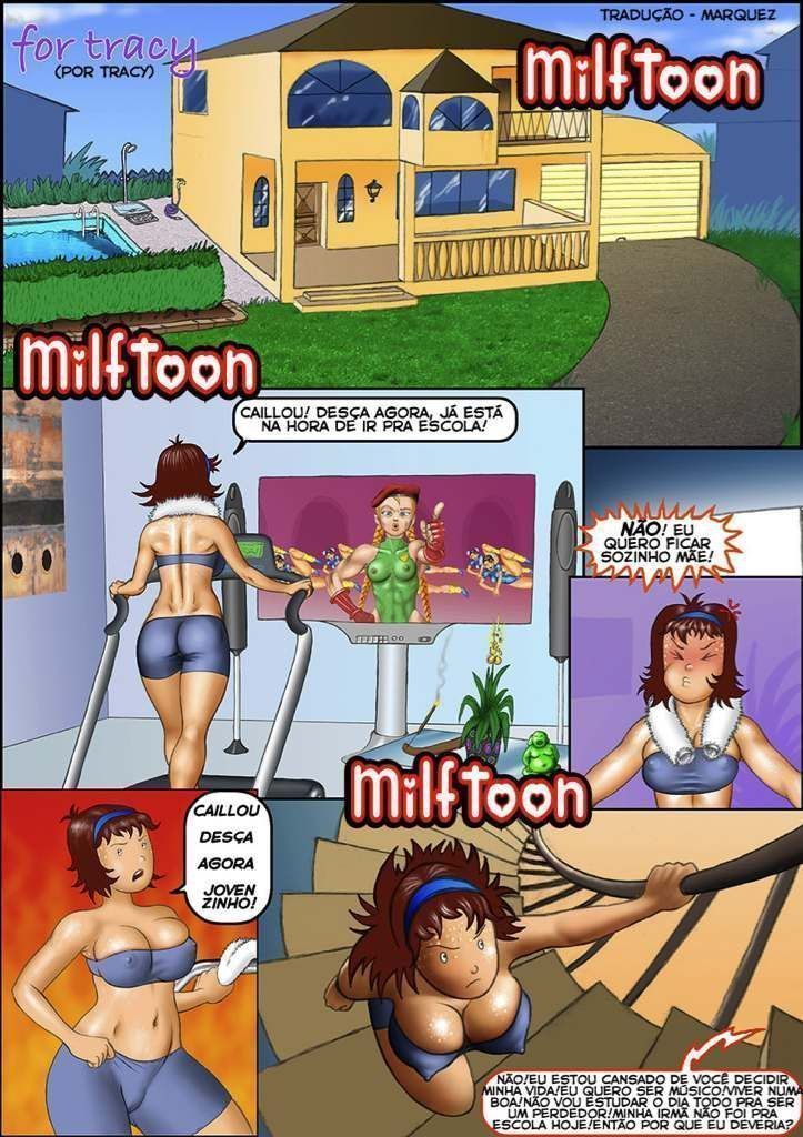 Milftoon - Caillou Porno - Incesto entre pais e filhos - Quadrinho Erotico