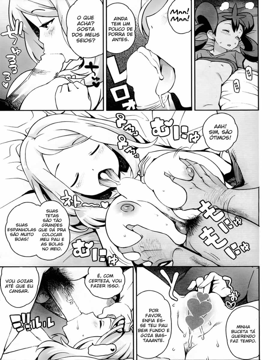 Pokemon XY Hentai - A ninfetinha tarada quer gozar - Quadrinho Erotico