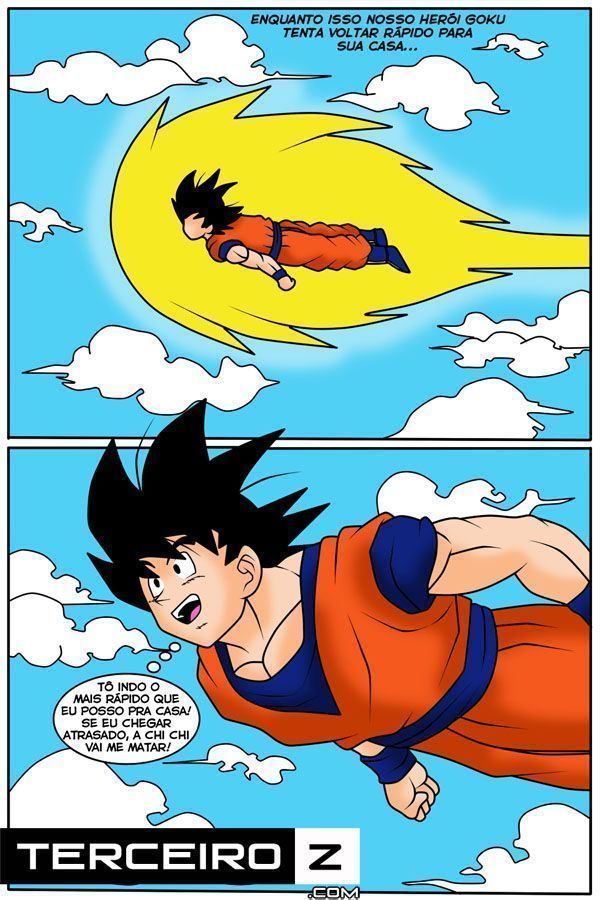 Quadrinho Erotico - Dragon Bolas X - Goku fodendo Bulma - Cartoon Porno