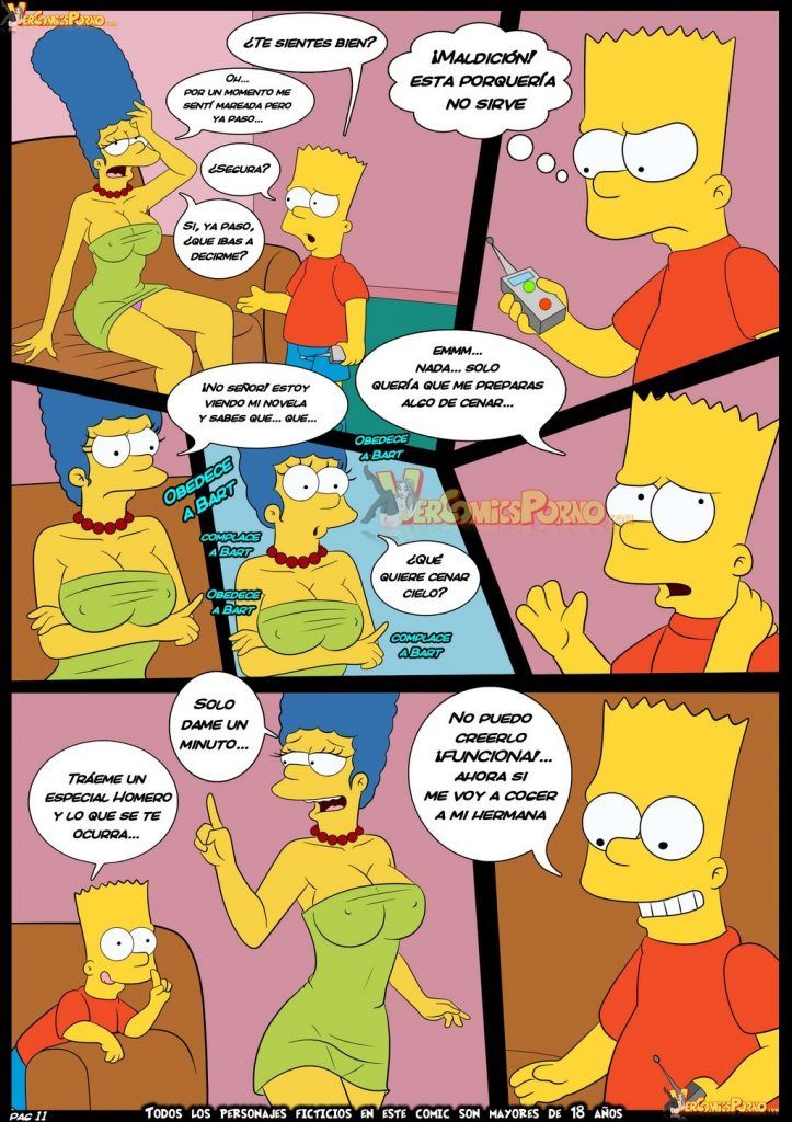 Quadrinho Incesto - Bart fode a buceta de Lisa e Marge bem gostoso - Os Simpsons Porno