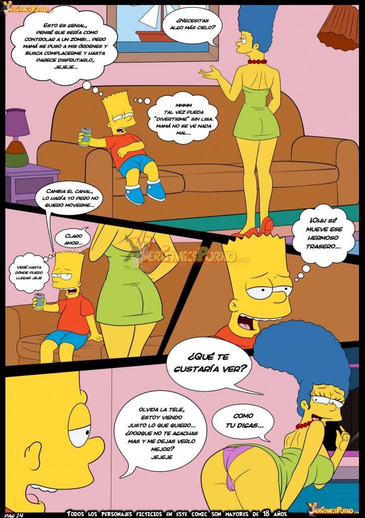 Quadrinho Incesto - Bart fode a buceta de Lisa e Marge bem gostoso - Os Simpsons Porno