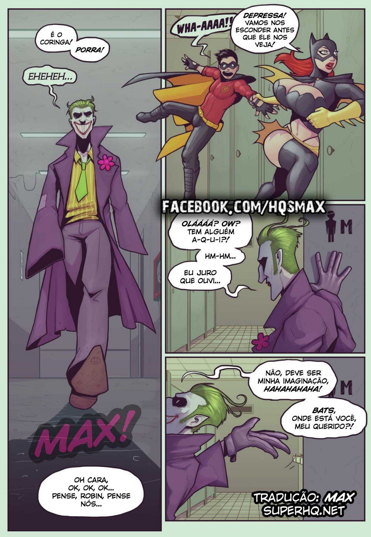 Batgirl fodendo gostoso com o Robin - HQ Adulto