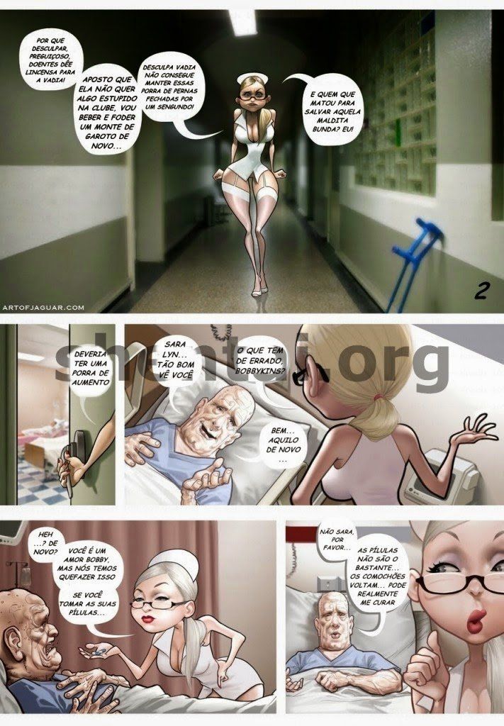 HQ de Sexo - A enfermeira do turno da noite - Quadrinho Porno