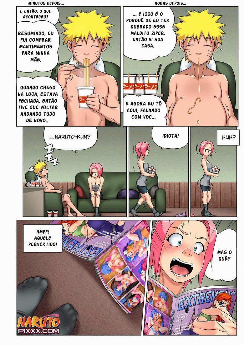 Naruto Hentai - Quem vai ficar com Sakura - Quadrinho de Sexo