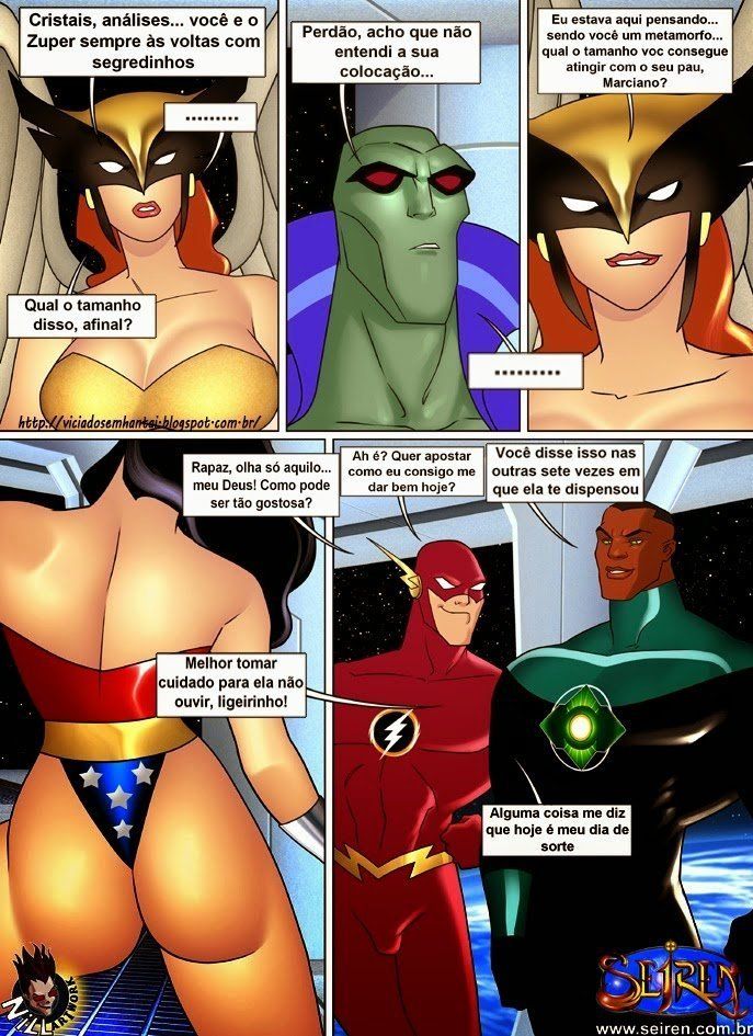 Se liga justiça – Heróis da putaria Parte 1 - Quadrinhos Eroticos