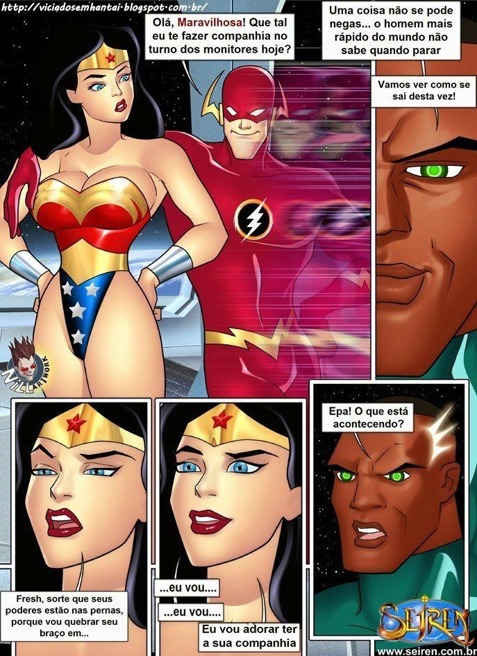 Se liga justiça – Heróis da putaria Parte 1 - Quadrinhos Eroticos