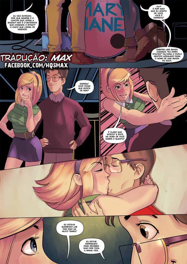 Quadrinhos Eroticos - Spider Gwen - Homem aranha surpreendido pela namorada