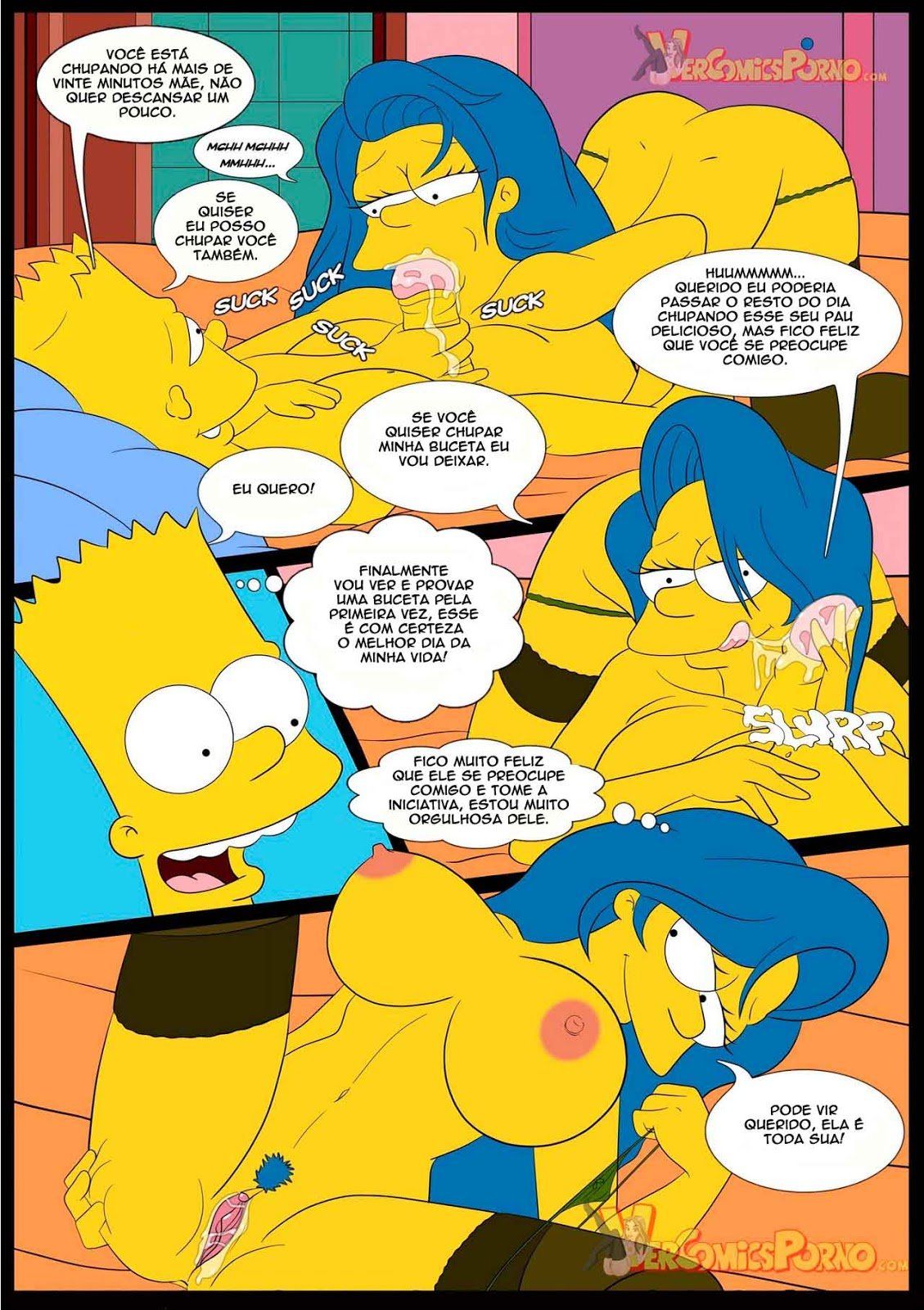 Incesto Mãe e Filho - Marge Simpson A Deliciosa