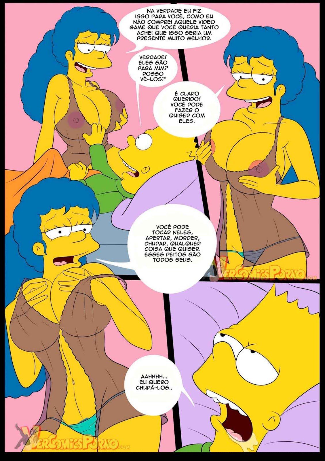 Incesto Mãe e Filho - Marge Simpson A Deliciosa