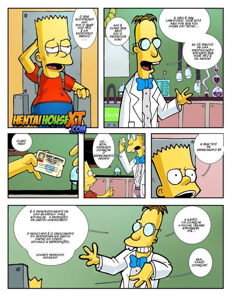Mãe e Filho no HQ de Incesto - Os Simpsons