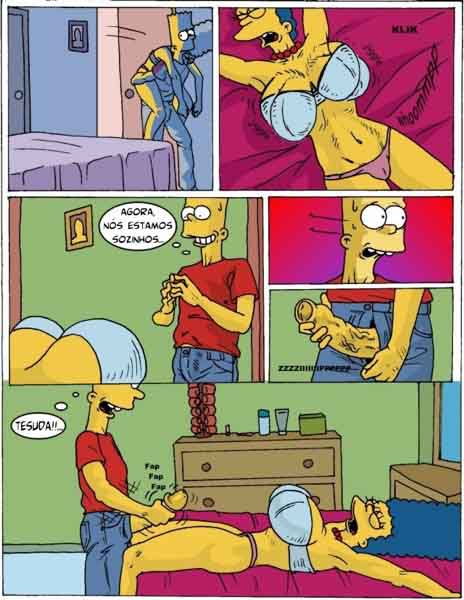 Marge Simpson Hentai - Fodendo a Mamãe Bêbada