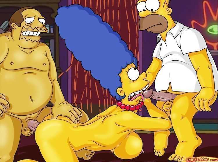 Os Simpsons – Marge fazendo um sexo a três - Hentai Brasil