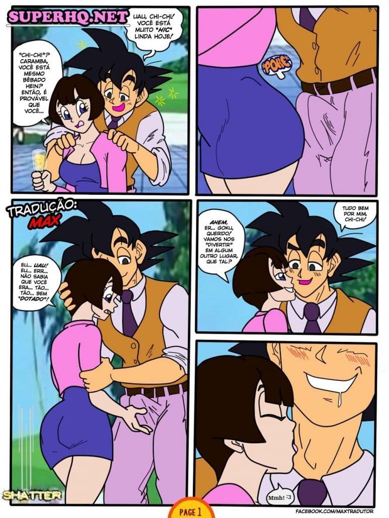 Goku Bêbado traindo Chi-Chi com novinha gostosa