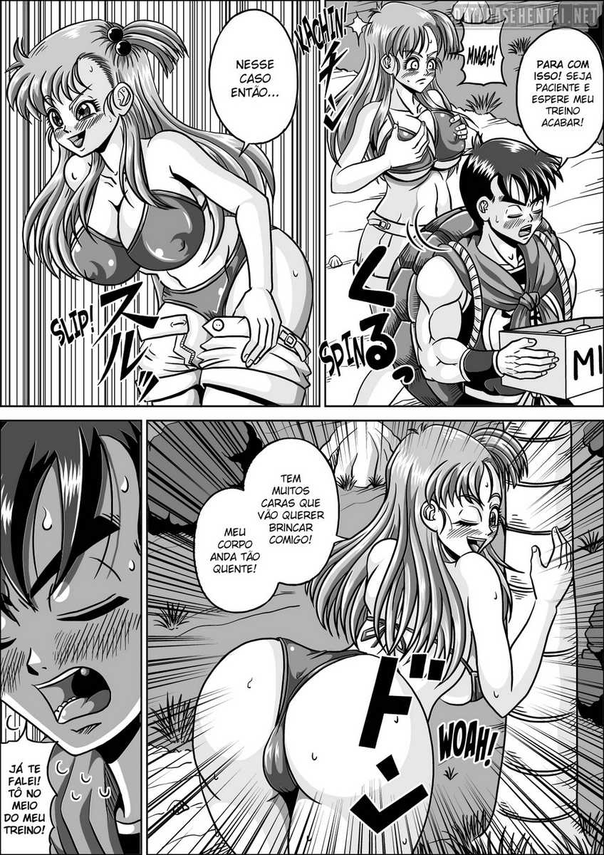 Hentai Dragon Ball Z - Treino de Sexo pesado