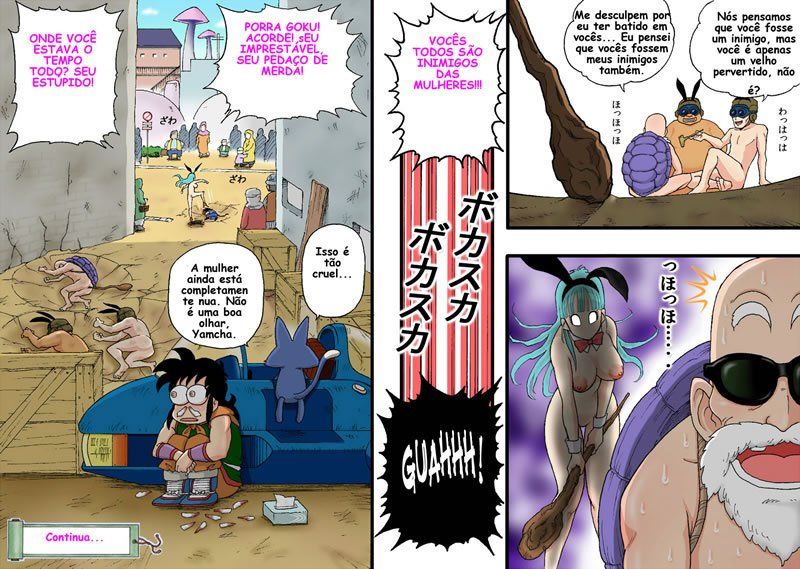 Dragon Ball Z Hentai - Bulma a puta do Mestre Kame