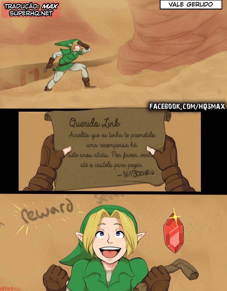 Link e a rainha Nabooru - HQ Erotico