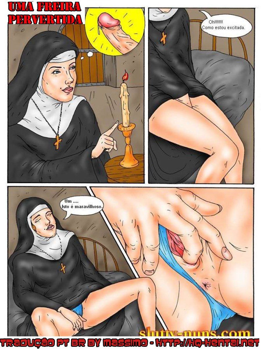 A freira no confessionário