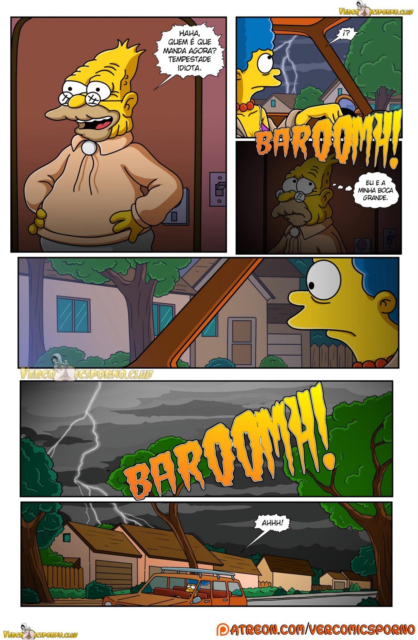 Uma noite de sexo com vovô - Os Simpsons