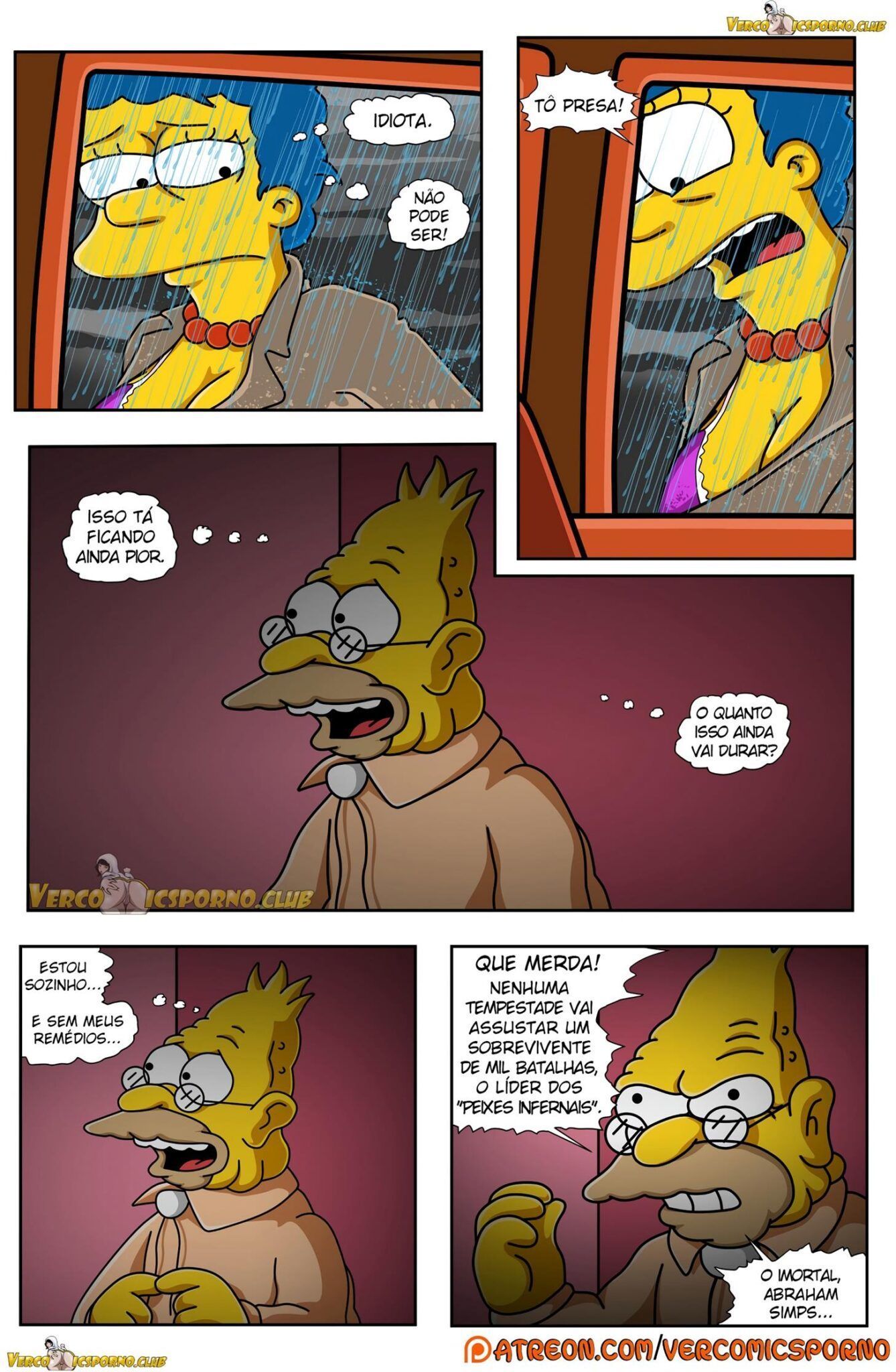 Uma noite de sexo com vovô - Os Simpsons