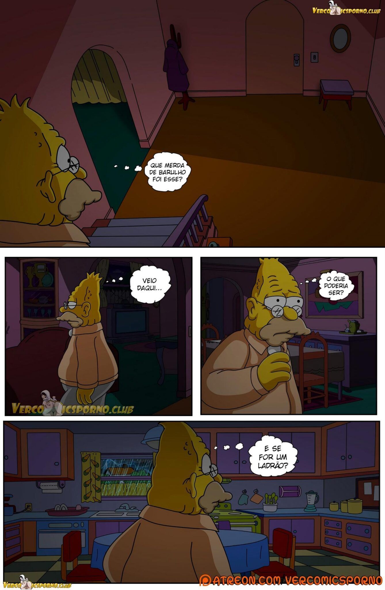 Uma noite de sexo com vovô - Os Simpsons