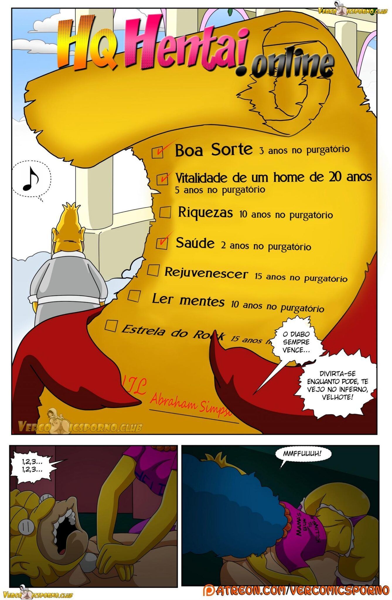 Uma noite de sexo com vovô - Os Simpsons