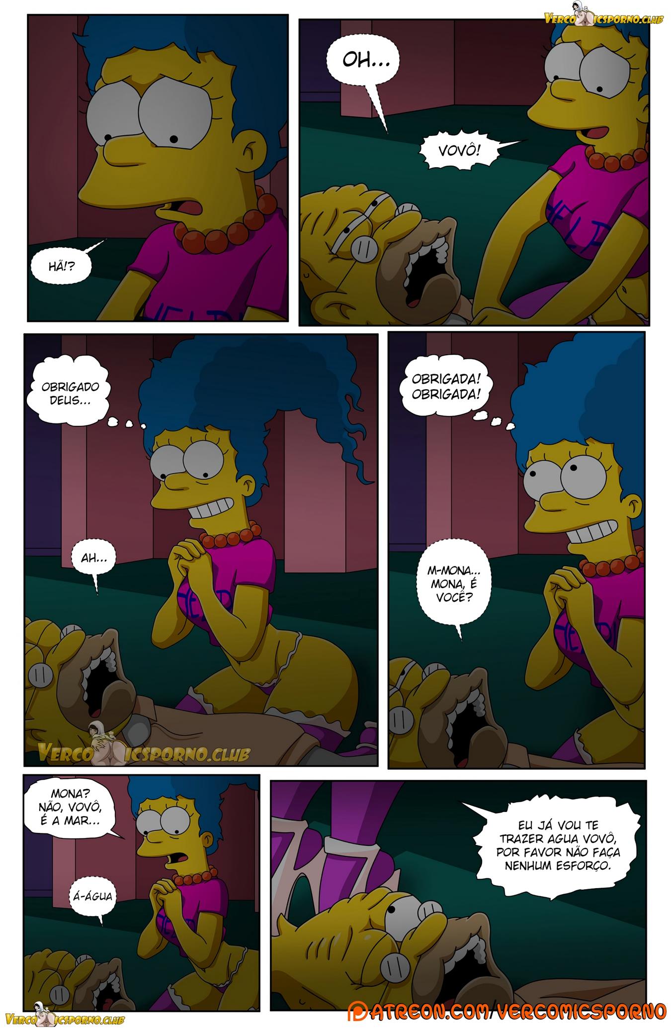 Uma noite de sexo com vovô - Os Simpsons