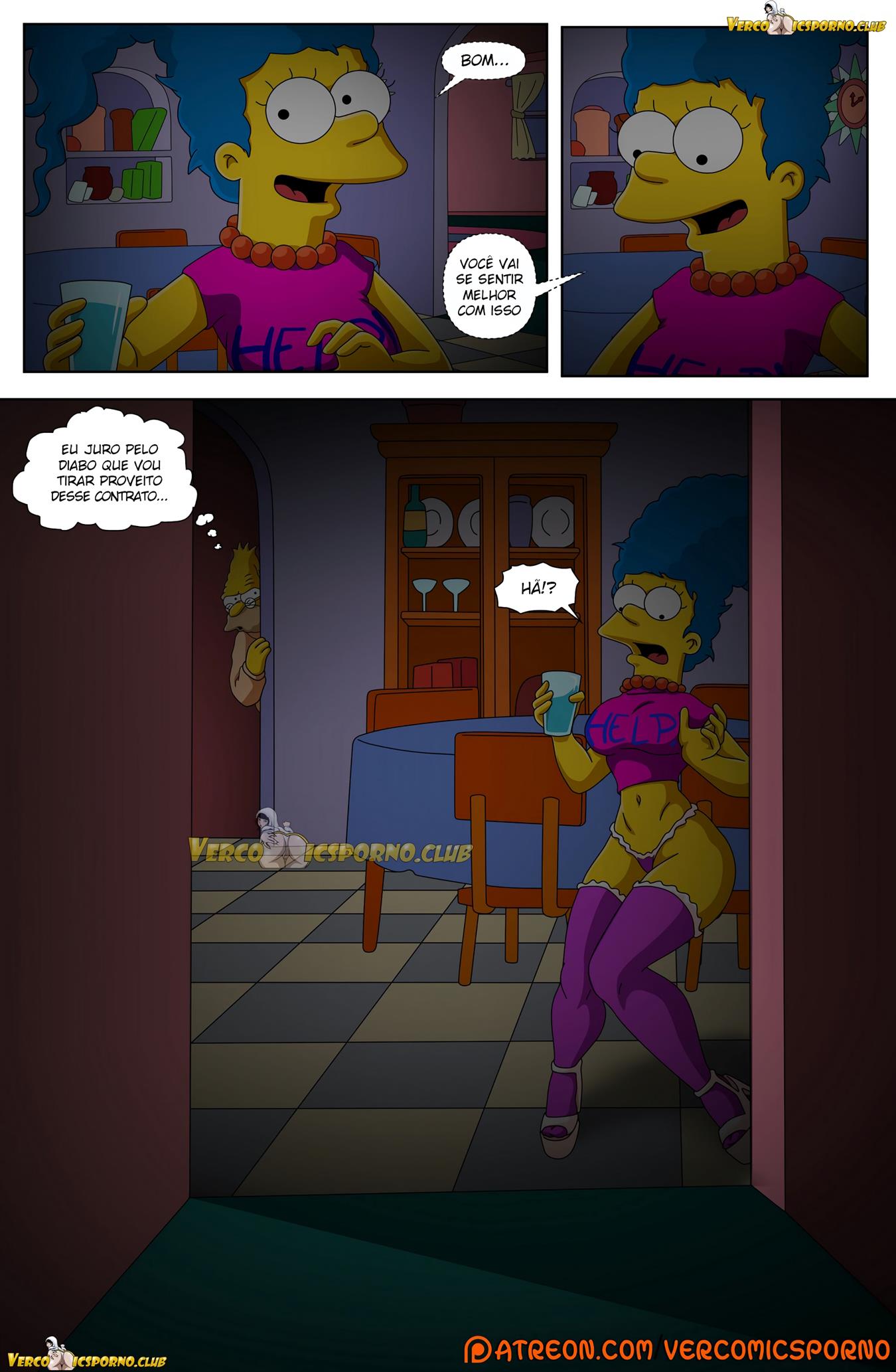 Uma noite de sexo com vovô - Os Simpsons